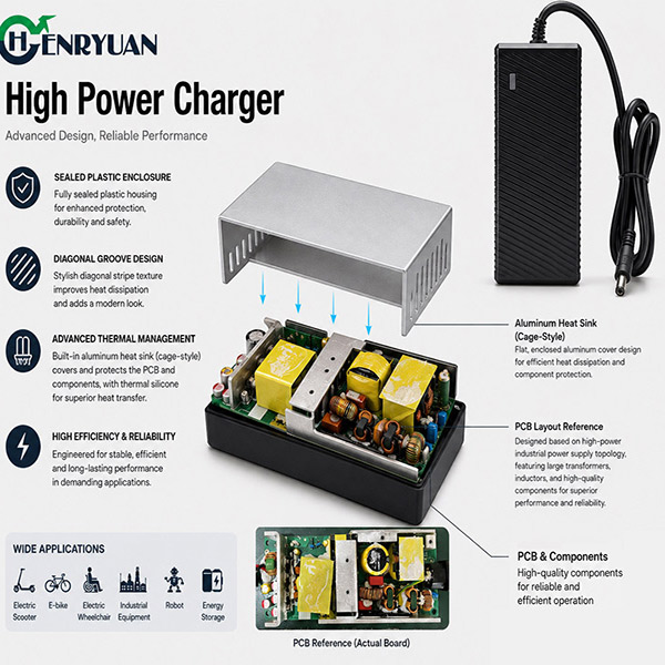 Henryuan Advanced Thermal Management for High-Power Battery Chargers