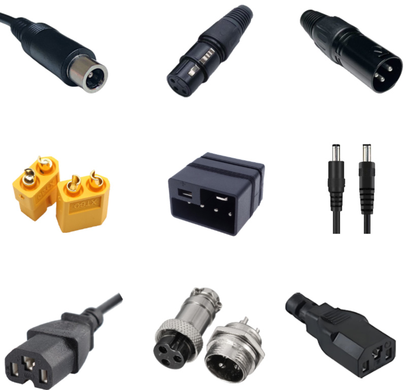 Custom-XLR-GX16-3pin-electric-bike-charger-connectors