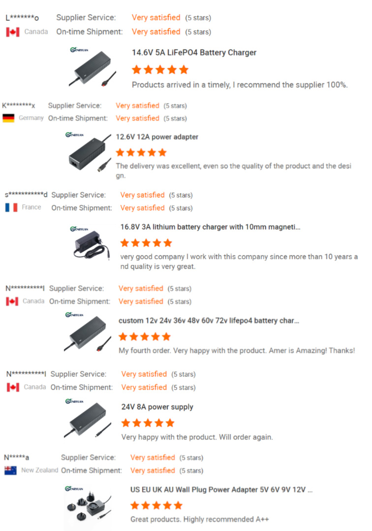 5 star 42V 3A li-ion charger