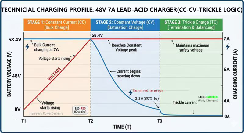 3-stage-CC-CV-Float-48V-7A-lead-acid-charging-curve-matrix