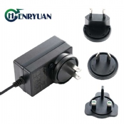 EN 60335-1 Certified Interchangeable Plug 12V 1A Power Adapter